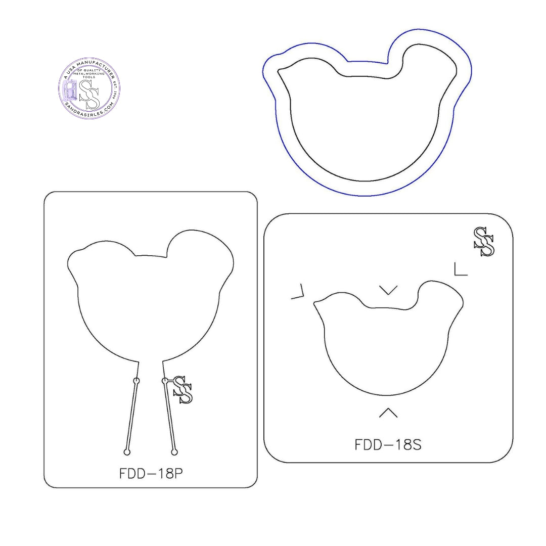 S&P DUOS: LG TRINKET DISH FORMING DIE DUOS: FDD-18S, FDD-18P BIRD